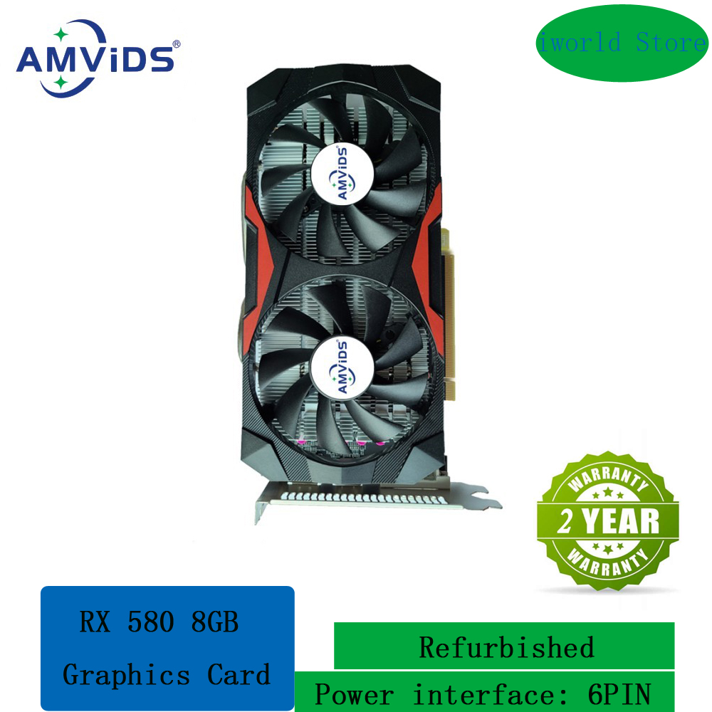Rx 580 8Gb 2048Sp Gpu - بطاقة رسومات RX 580 سعة 8