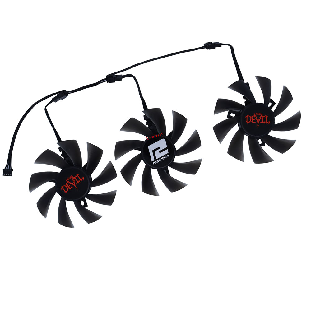 Rx 5700 Xt 8Gb Video Card - 3 قطع/مجموعة، مروحة تبريد رسومات GPU