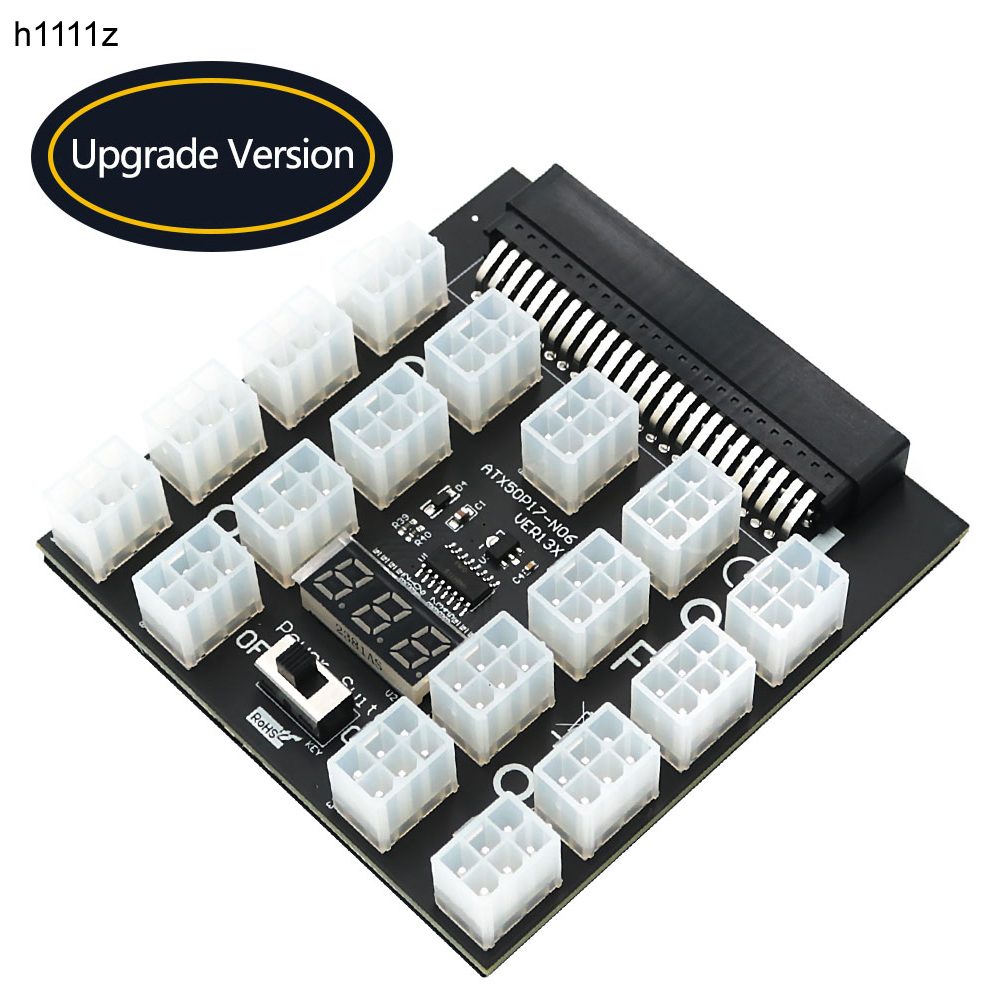 PCI-E 12 فولت 50Pin إلى ATX 17 - مراجعة 2000W Atx Mining Power Supply وسعره
