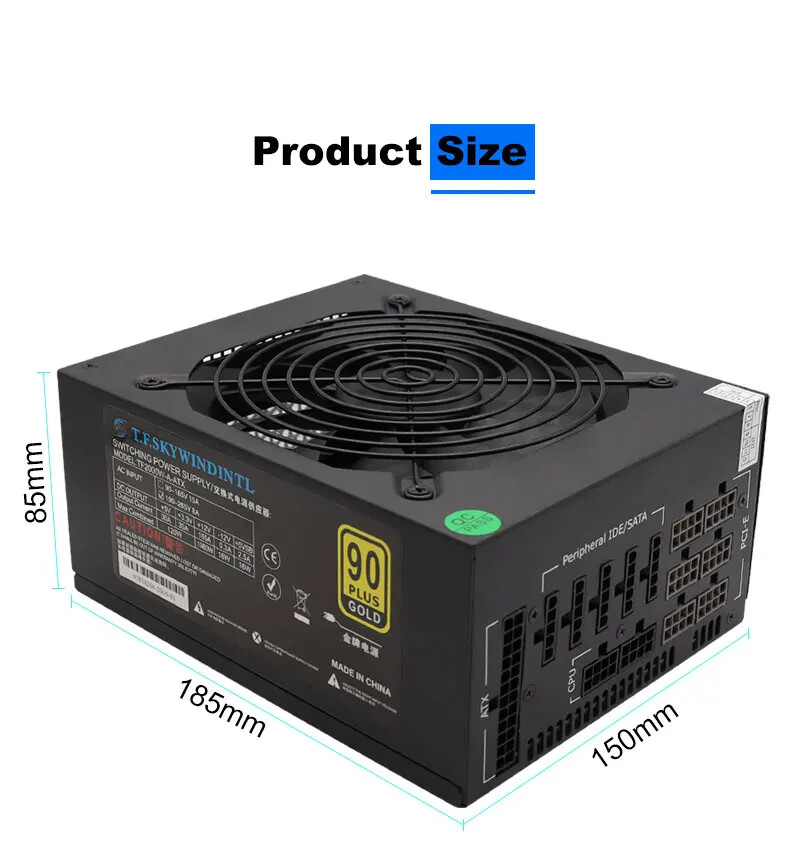 مزود طاقة بقوة 2000 واط من نوع - مراجعة 2000W Atx Mining Power Supply وسعره